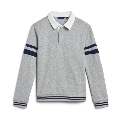 Boys Janie and Jack Heathered Polo Sweatshirt (Toddler/Little Kid/Big Kid)