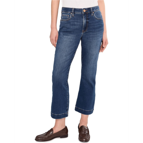 KUT from the Kloth Petite Kelsey High-rise Fab Ab Ankle Flare With Wide Hem