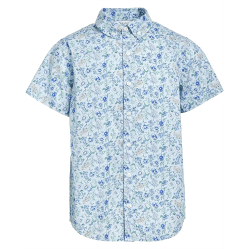 Janie and Jack Floral Short Sleeve Button Down Shirt (Toddler/Little Kid/Big Kid)
