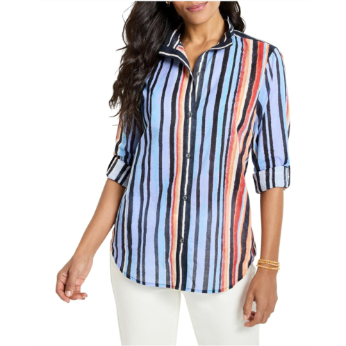NICZOE Painted Peninsula Cotton Shirt