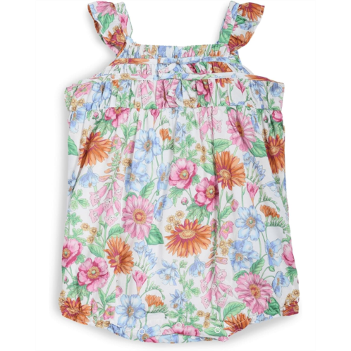 Girls Janie and Jack Floral Bow Bubble (Infant)