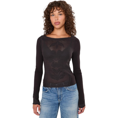 Womens Free People Delilah Long Sleeve Top