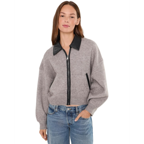 Womens Blank NYC Bomber Sweater