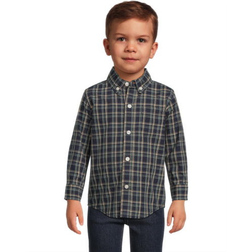 Janie and Jack Plaid Poplin Button Down Shirt (Infant)