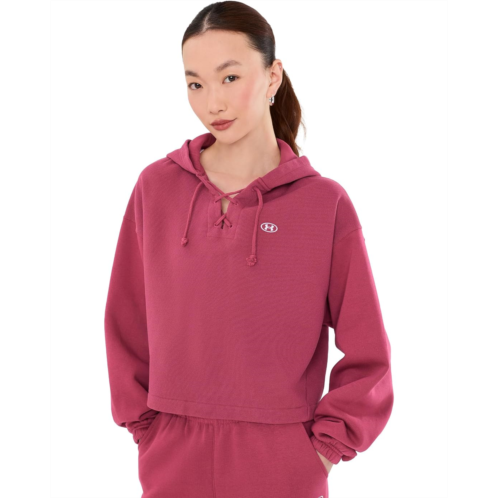 Womens Under Armour Rival Fleece Laceup Hoodie