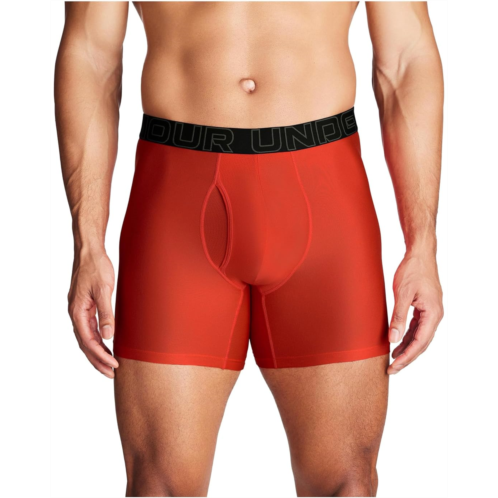 Mens Under Armour Performance Tech Solid 6 Boxer Briefs