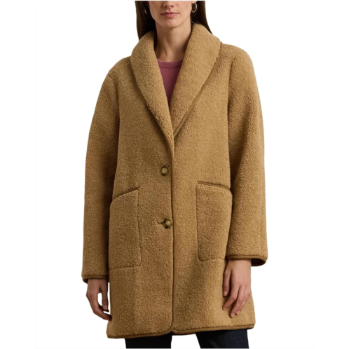 POLO Ralph Lauren Womens Lauren Ralph Lauren Sherpa W Trim 2 Bttn