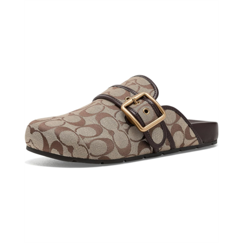 Womens COACH Archival Buckle Clogs