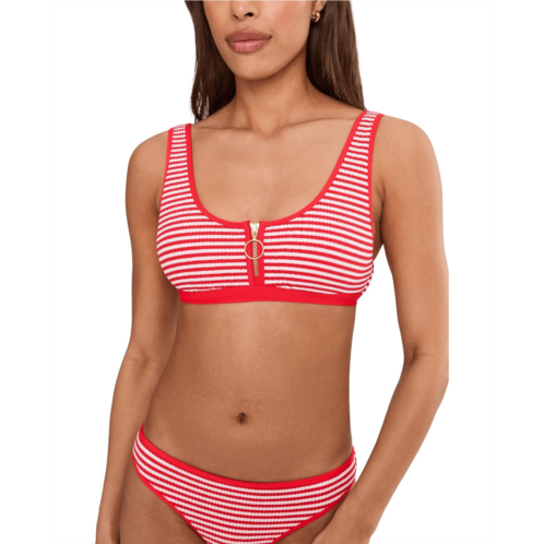 Womens Seafolly Club House Zip Front Tank Top