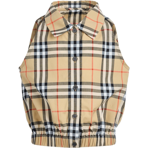 Burberry Kids Mabel Check Button Top (Little Kids/Big Kids)