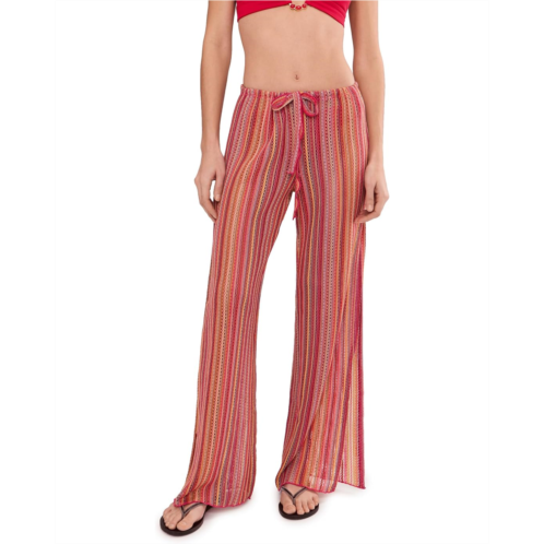 BECCA Seaside Crochet Knit Split Leg Pants