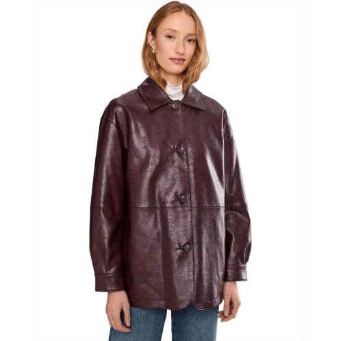 Womens Levis Faux Leather Blazer