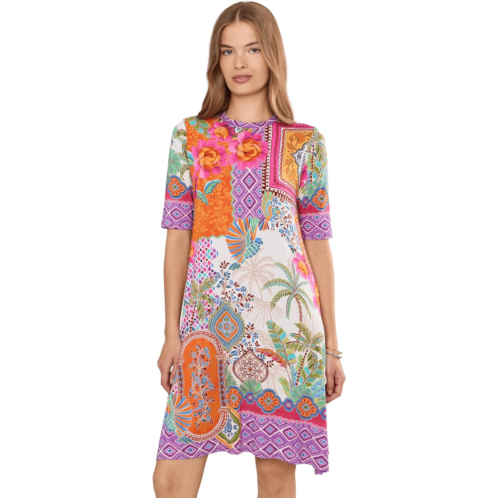Johnny Was The Janie Favorite Elbow Sleeve Swing Dress - Avela