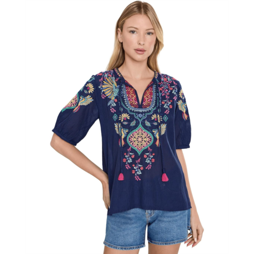Johnny Was Margot Short Sleeve Blouse
