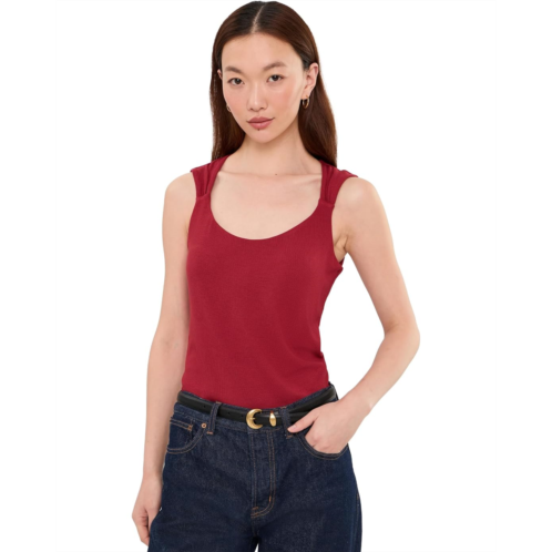 Womens Liverpool Los Angeles Sleeveless Built in Bra Knit Top