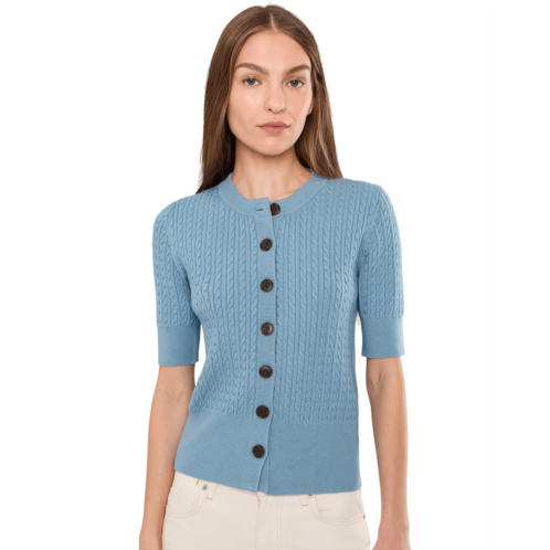 Womens Varley Rhys Short Sleeve Cardigan