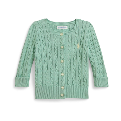 Girls Polo Ralph Lauren Kids Mini-Cable Cotton Cardigan (Infant)