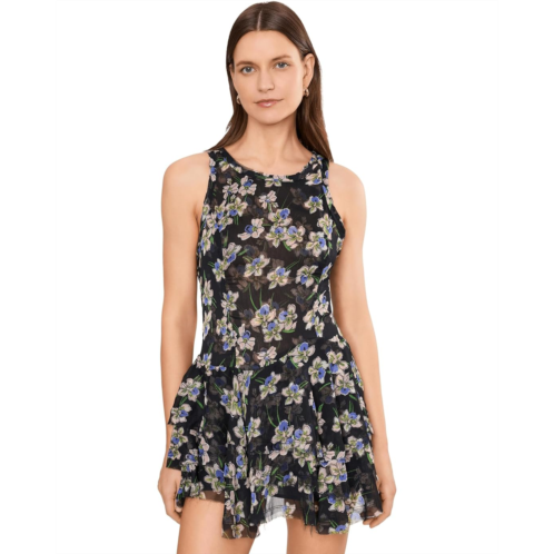 Womens Free People Raven Printed Mini Dress