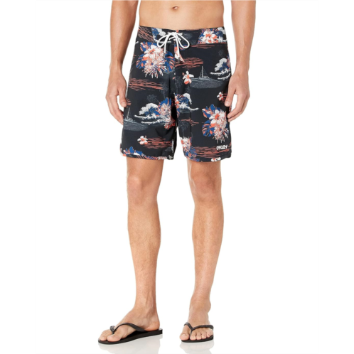 Mens Oakley Standard Tropical Bloom 18 Boardshort