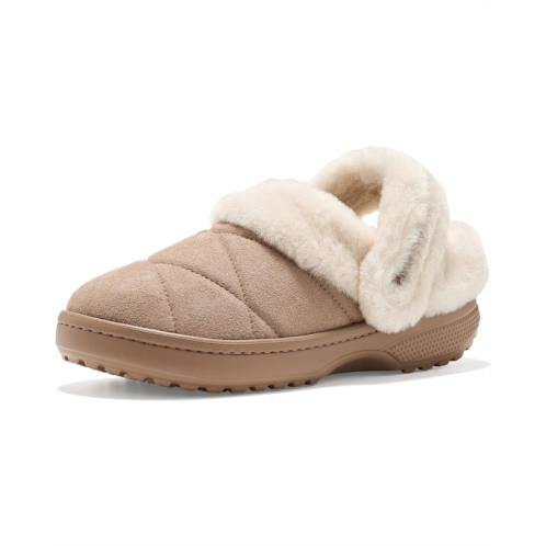 Unisex Crocs Classic Unfurgettable Lined Quilted Clogs Fuzzy Slippers