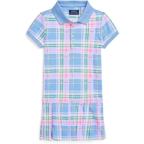 Polo Ralph Lauren Kids Plaid Cotton Mesh Polo Dress (Toddler/Little Kid)