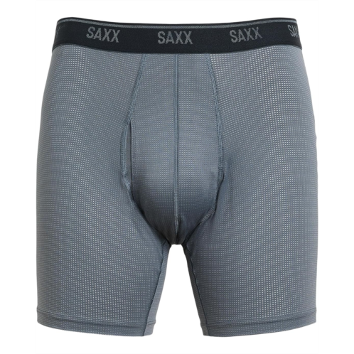 Mens SAXX UNDERWEAR Quest Quick-Dry Mesh Boxer Briefs Fly