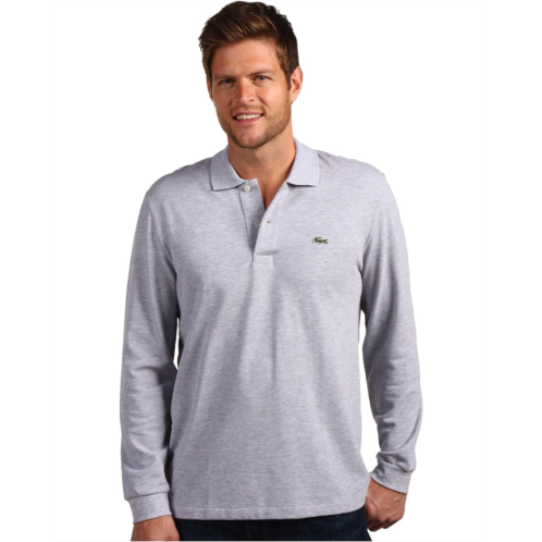 Mens Lacoste Long Sleeve Classic Chine Pique Polo Shirt