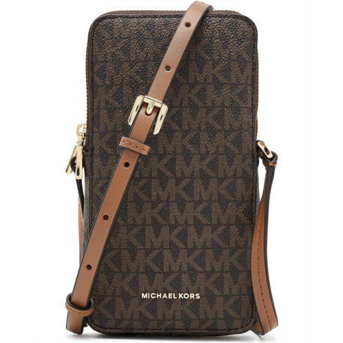 Michael Michael Kors Jet Set Small North South Double Zip Phone Crossbody
