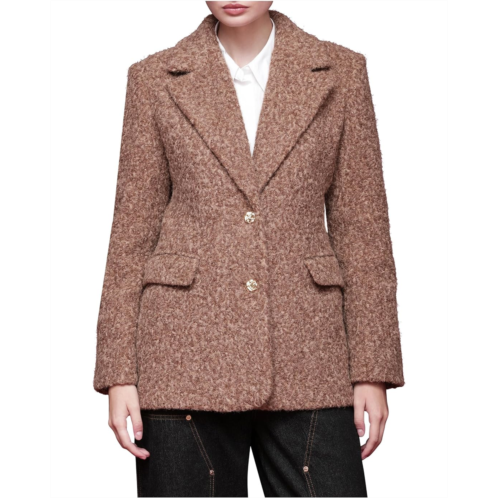 Avec Les Filles Tweed Textured Blazer