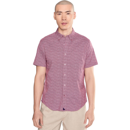 Mens UNTUCKit Short Sleeve Halloway Performance Printed Shirt