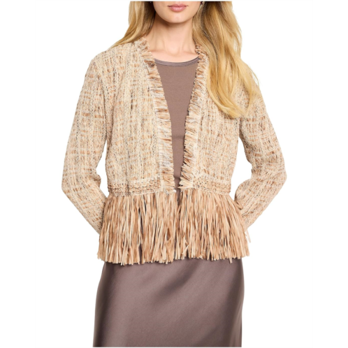NICZOE Petite Cork Fringe Knit Jacket