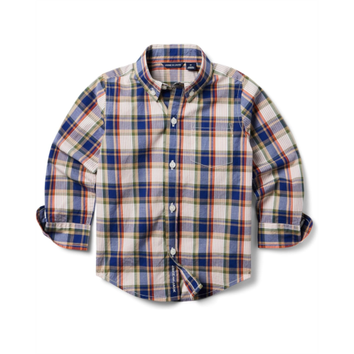 Janie and Jack Poplin Button-Up Shirt (Toddler/Little Kids/Big Kids)