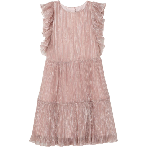 Janie and Jack Pleated Lurex Dress (Toddler/Little Kid/Big Kid)