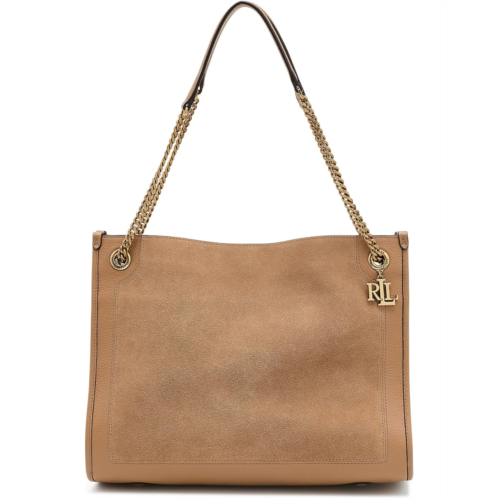 POLO Ralph Lauren Lauren Ralph Lauren Suede & Leather Large Bradley Tote Bag