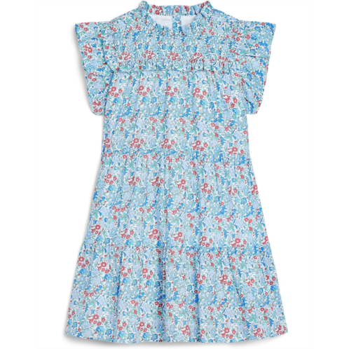 Girls Janie and Jack Floral Smocked Dress (Infant/Toddler/Little Kid/Big Kid)