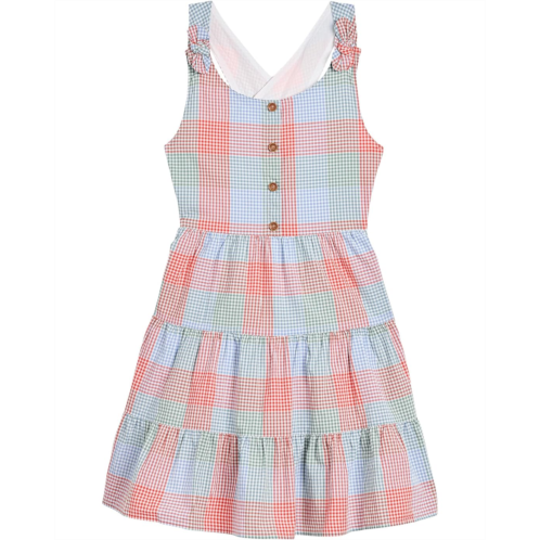 Girls Janie and Jack Multicolored Check Dress (Toddler/Little Kid/Big Kid)