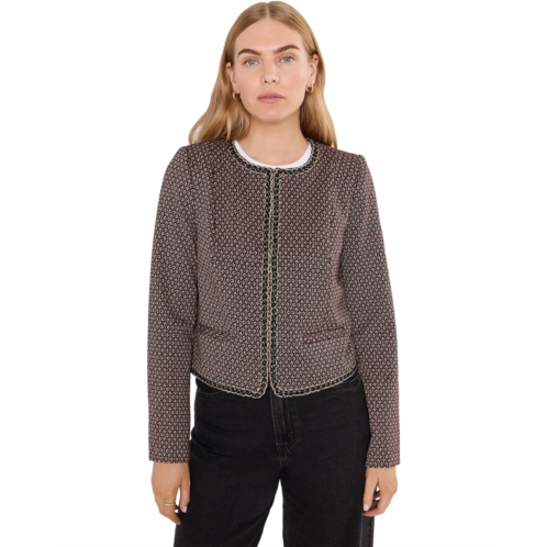 Womens Liverpool Los Angeles Collarless Lady Jacket with Gold Trim