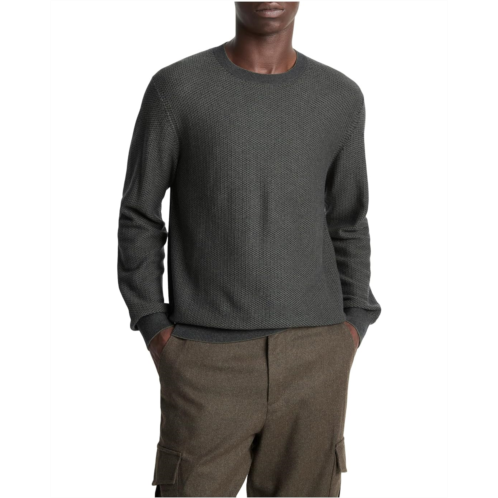 Vince Geo Jacquard Long Sleeve Crew