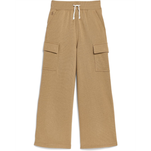 Girls Polo Ralph Lauren Kids Fleece Wide-Leg Cargo Sweatpants (Big Kid)