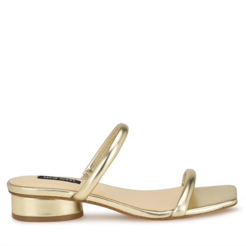 NINEWEST Womens Morella Slide Sandals - Platino