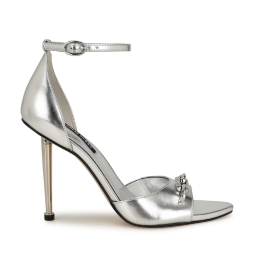 Womens Rittz Dress Sandals - Silver Nine West