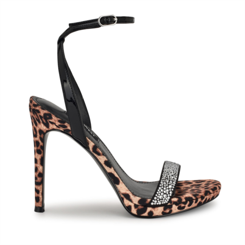 Womens Loola Ankle Strap Sandals - Leopard Nine West