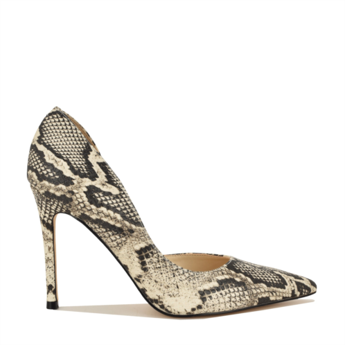 Womens Folowe dOrsay Pointy Toe Pumps - Snake Nine West