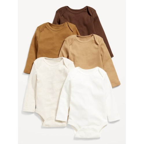 OldNavy Unisex Long-Sleeve Bodysuit 5-Pack for Baby