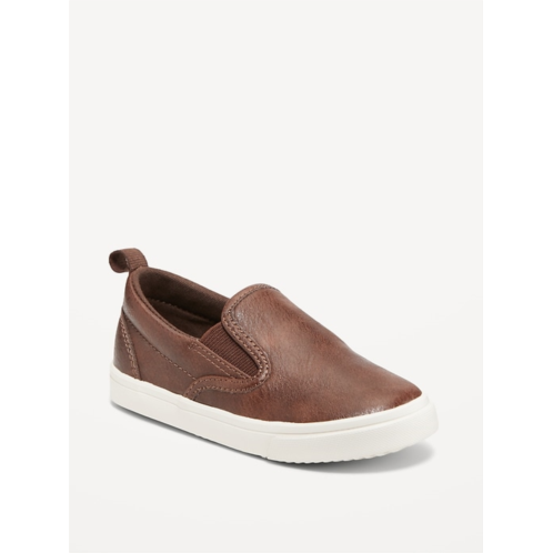 OldNavy Faux-Leather Slip-On Sneakers for Toddler Boys