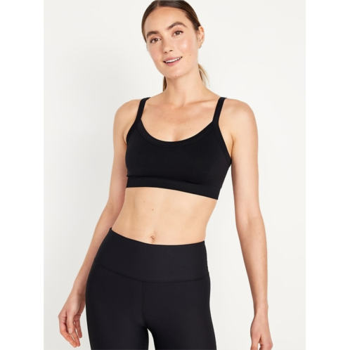 OldNavy Light Support Fluid Seamless Ribbed Sports Bra
