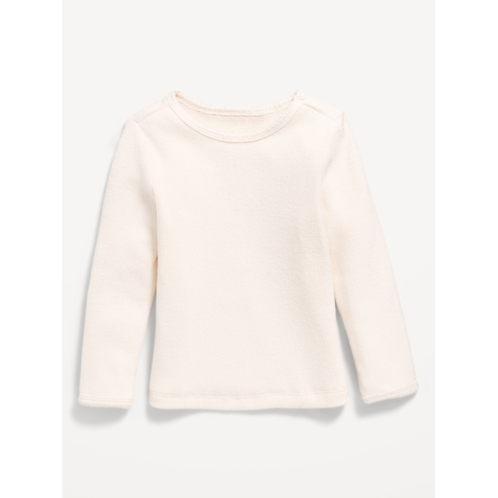 OldNavy Cozy Long-Sleeve Waffle-Knit T-Shirt for Toddler Girls