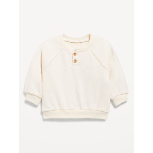 OldNavy Cozy Long-Sleeve Henley Thermal-Knit Sweatshirt for Baby