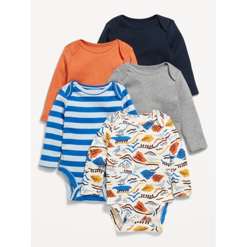 OldNavy Long-Sleeve Bodysuit 5-Pack for Baby
