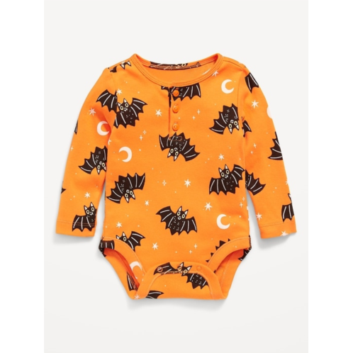 OldNavy Printed Long-Sleeve Henley Bodysuit for Baby
